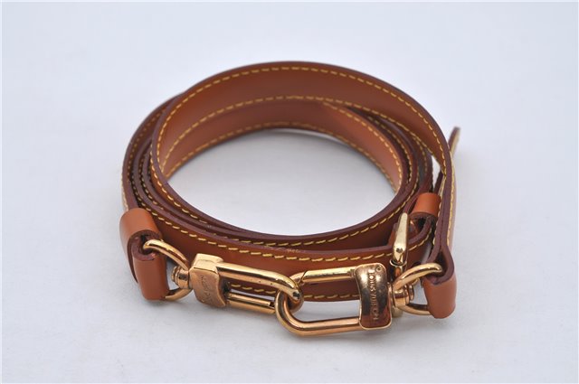 Authentic Louis Vuitton Leather Shoulder Strap Brown 40.2-47.2