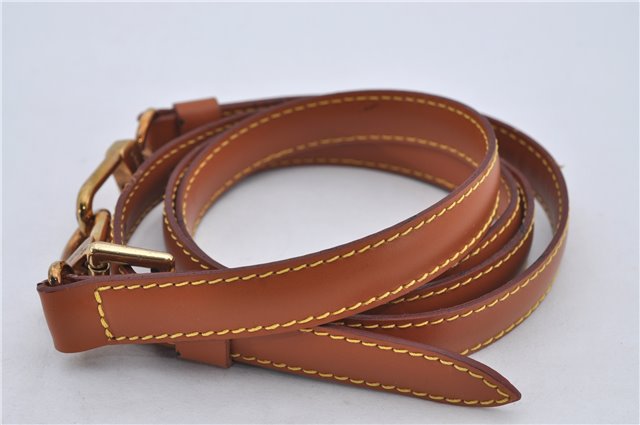 Authentic Louis Vuitton Leather Shoulder Strap Brown 40.2-47.2