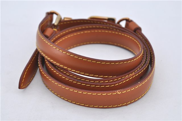 Authentic Louis Vuitton Leather Shoulder Strap Brown 40.2-47.2