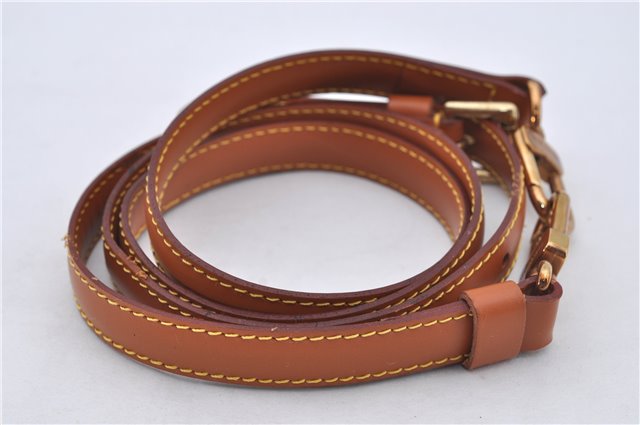 Authentic Louis Vuitton Leather Shoulder Strap Brown 40.2-47.2