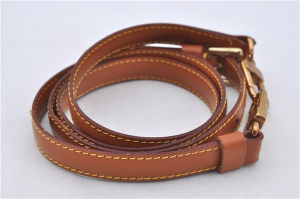 Authentic Louis Vuitton Leather Shoulder Strap Brown 40.2-47.2" LV 7270E