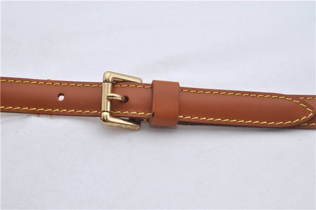 Authentic Louis Vuitton Leather Shoulder Strap Brown 40.2-47.2