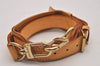 Authentic Louis Vuitton Leather Shoulder Strap Beige 35.8-42.9" LV 7270I