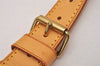 Authentic Louis Vuitton Leather Shoulder Strap Beige 35.8-42.9" LV 7270I