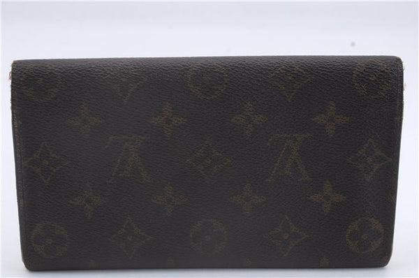 Authentic Louis Vuitton Monogram Long Bifold Wallet Purse Brown 3Set LV 7271D