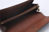 Authentic Louis Vuitton Monogram Long Bifold Wallet Purse Brown 3Set LV 7271D