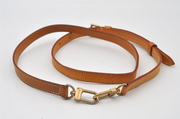 Authentic Louis Vuitton Leather Shoulder Strap Beige LV 7271I