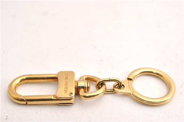 Authentic Louis Vuitton Charm Key Chain Anokre Gold M62694 LV 7272E