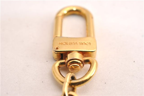 Authentic Louis Vuitton Charm Key Chain Anokre Gold M62694 LV 7272E