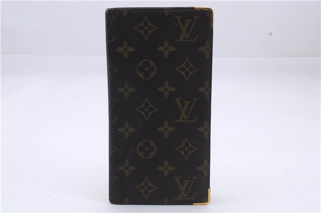 Auth Louis Vuitton Monogram Porte Valeurs Cartes Credit Wallet Old Model 7273D