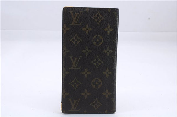 Auth Louis Vuitton Monogram Porte Valeurs Cartes Credit Wallet Old Model 7273D