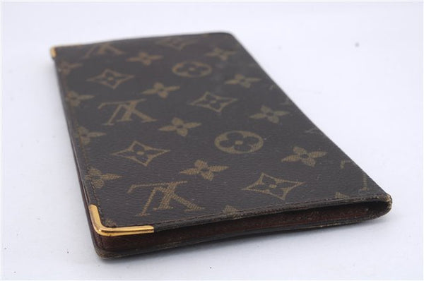 Auth Louis Vuitton Monogram Porte Valeurs Cartes Credit Wallet Old Model 7273D