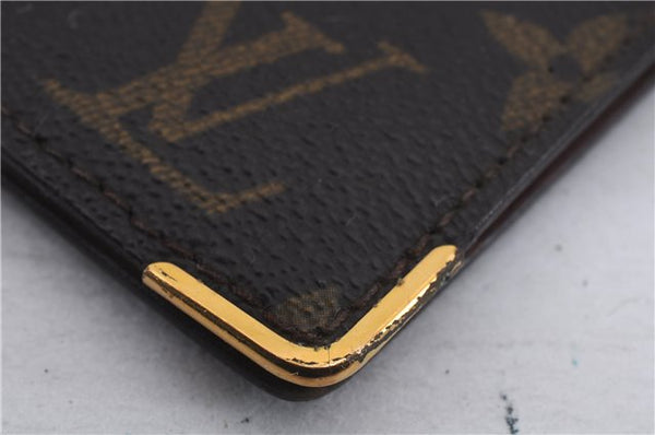 Auth Louis Vuitton Monogram Porte Valeurs Cartes Credit Wallet Old Model 7273D