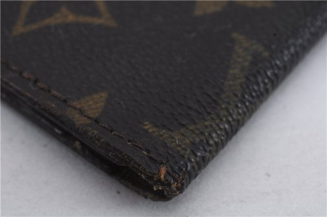 Auth Louis Vuitton Monogram Porte Valeurs Cartes Credit Wallet Old Model 7273D