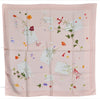 Authentic HERMES Carre 90 Scarf "Des fleurs pour le dire" Silk Pink Box 7273E