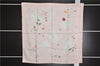 Authentic HERMES Carre 90 Scarf "Des fleurs pour le dire" Silk Pink Box 7273E