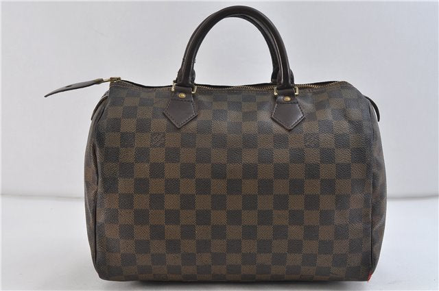 Authentic LOUIS VUITTON Damier Speedy 30 Hand Bag N41364 LV 7274C