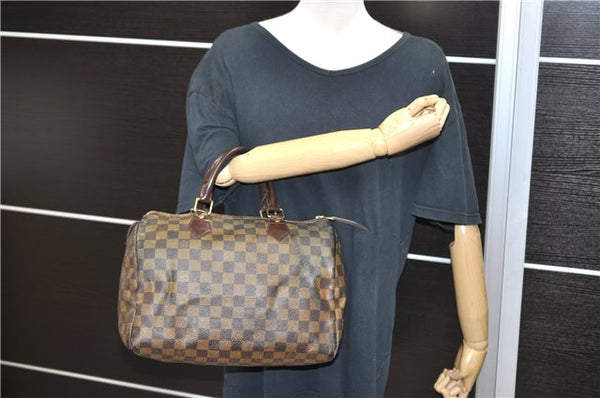 Authentic LOUIS VUITTON Damier Speedy 30 Hand Bag N41364 LV 7274C