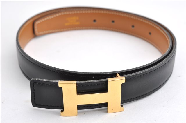 Authentic HERMES Mini Constance Leather Belt Size 65cm 25.6