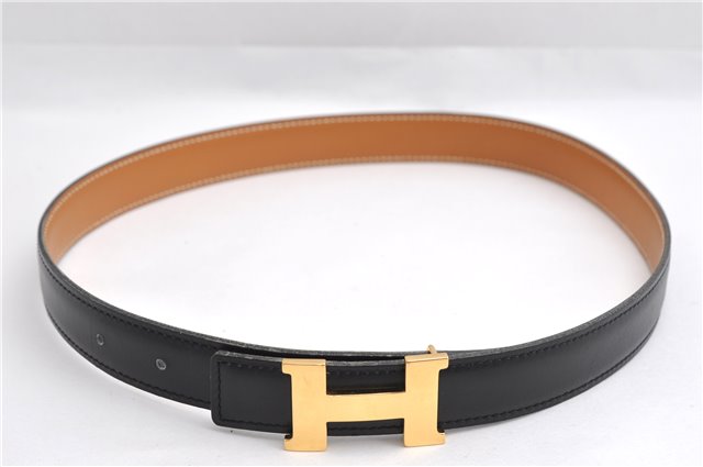 Authentic HERMES Mini Constance Leather Belt Size 65cm 25.6