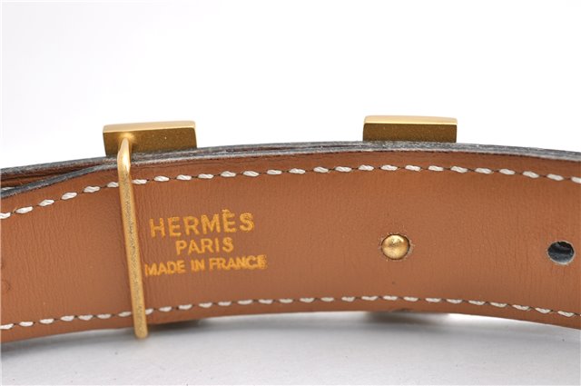 Authentic HERMES Mini Constance Leather Belt Size 65cm 25.6