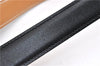 Authentic HERMES Mini Constance Leather Belt Size 65cm 25.6" Black Brown 7275E