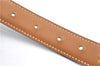 Authentic HERMES Mini Constance Leather Belt Size 65cm 25.6" Black Brown 7275E