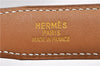 Authentic HERMES Mini Constance Leather Belt Size 65cm 25.6" Black Brown 7275E