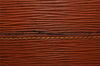 Authentic Louis Vuitton Epi Pochette Homme Clutch Hand Bag Brown M52528 LV 7276I