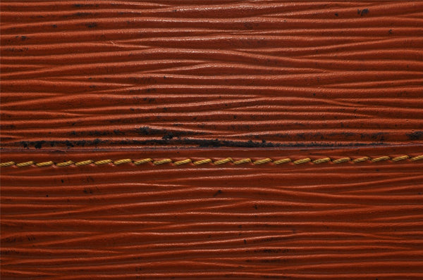 Authentic Louis Vuitton Epi Pochette Homme Clutch Hand Bag Brown M52528 LV 7276I