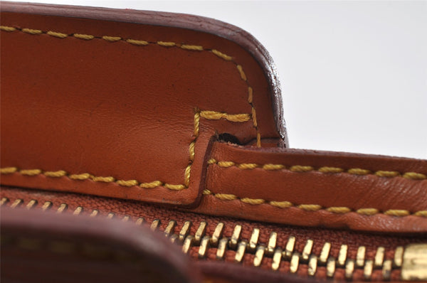 Authentic Louis Vuitton Epi Pochette Homme Clutch Hand Bag Brown M52528 LV 7276I