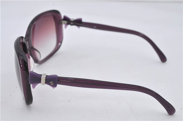 Authentic CHANEL Sunglasses Ribbon CoCo Mark Plastic RAP4829AA Purple 7277E