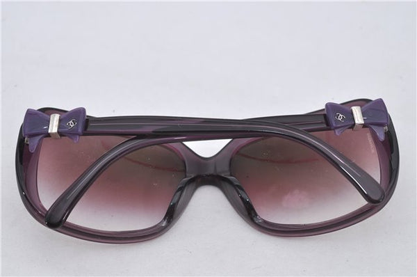 Authentic CHANEL Sunglasses Ribbon CoCo Mark Plastic RAP4829AA Purple 7277E