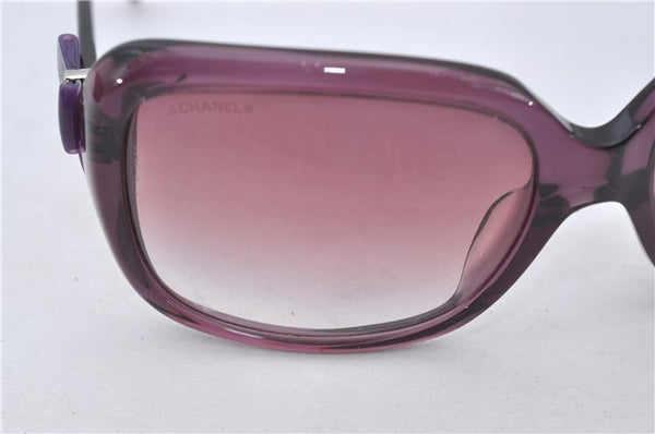 Authentic CHANEL Sunglasses Ribbon CoCo Mark Plastic RAP4829AA Purple 7277E