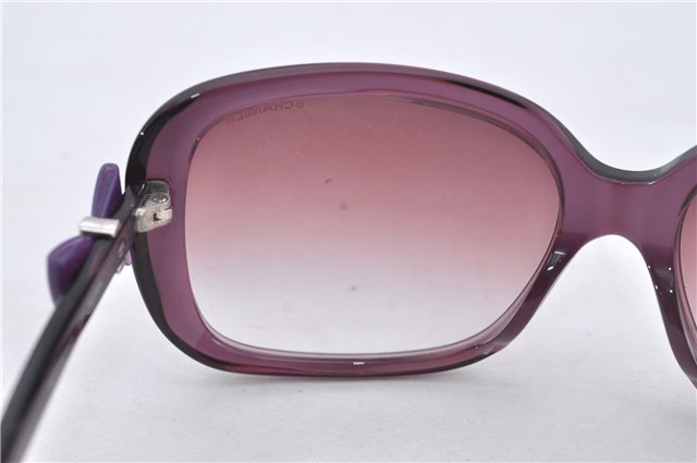 Authentic CHANEL Sunglasses Ribbon CoCo Mark Plastic RAP4829AA Purple 7277E