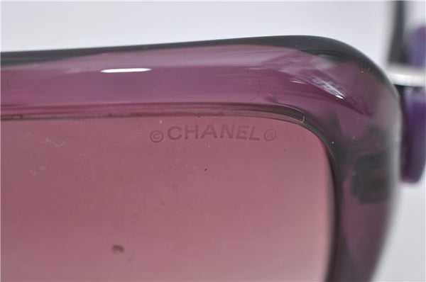 Authentic CHANEL Sunglasses Ribbon CoCo Mark Plastic RAP4829AA Purple 7277E