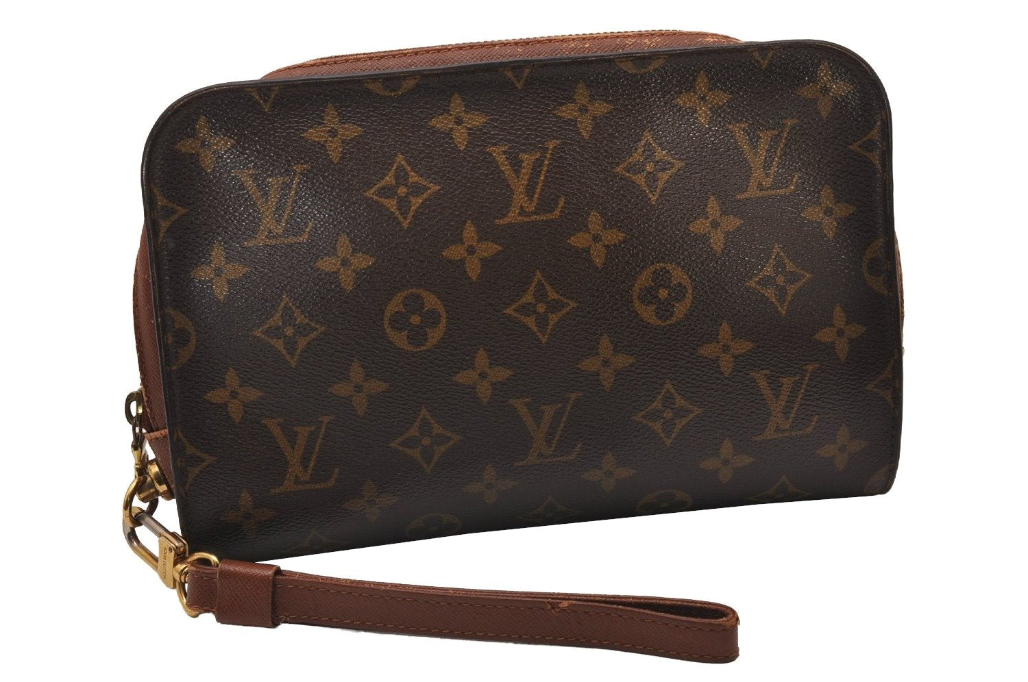 Authentic Louis Vuitton Monogram Orsay Clutch Hand Bag Purse M51790 LV 7277I