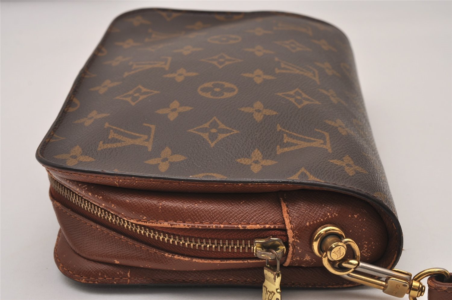 Authentic Louis Vuitton Monogram Orsay Clutch Hand Bag Purse M51790 LV 7277I