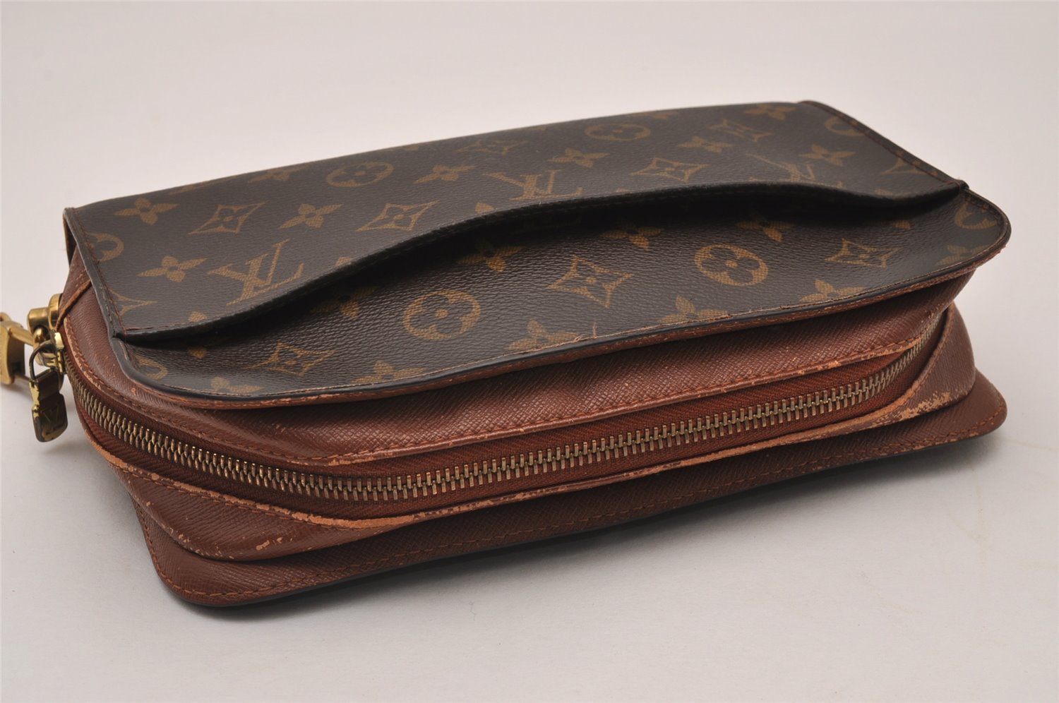Authentic Louis Vuitton Monogram Orsay Clutch Hand Bag Purse M51790 LV 7277I
