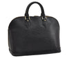 Authentic Louis Vuitton Epi Alma PM Hand Bag Black M40302 LV 7278I