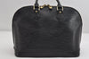 Authentic Louis Vuitton Epi Alma PM Hand Bag Black M40302 LV 7278I