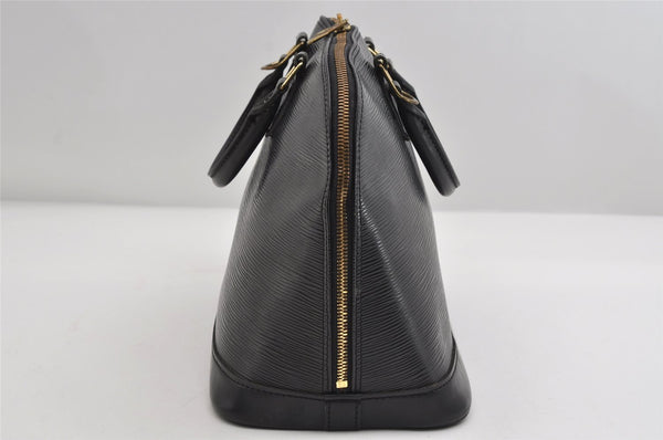 Authentic Louis Vuitton Epi Alma PM Hand Bag Black M40302 LV 7278I