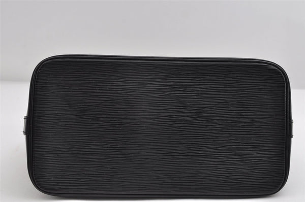 Authentic Louis Vuitton Epi Alma PM Hand Bag Black M40302 LV 7278I