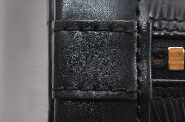 Authentic Louis Vuitton Epi Alma PM Hand Bag Black M40302 LV 7278I