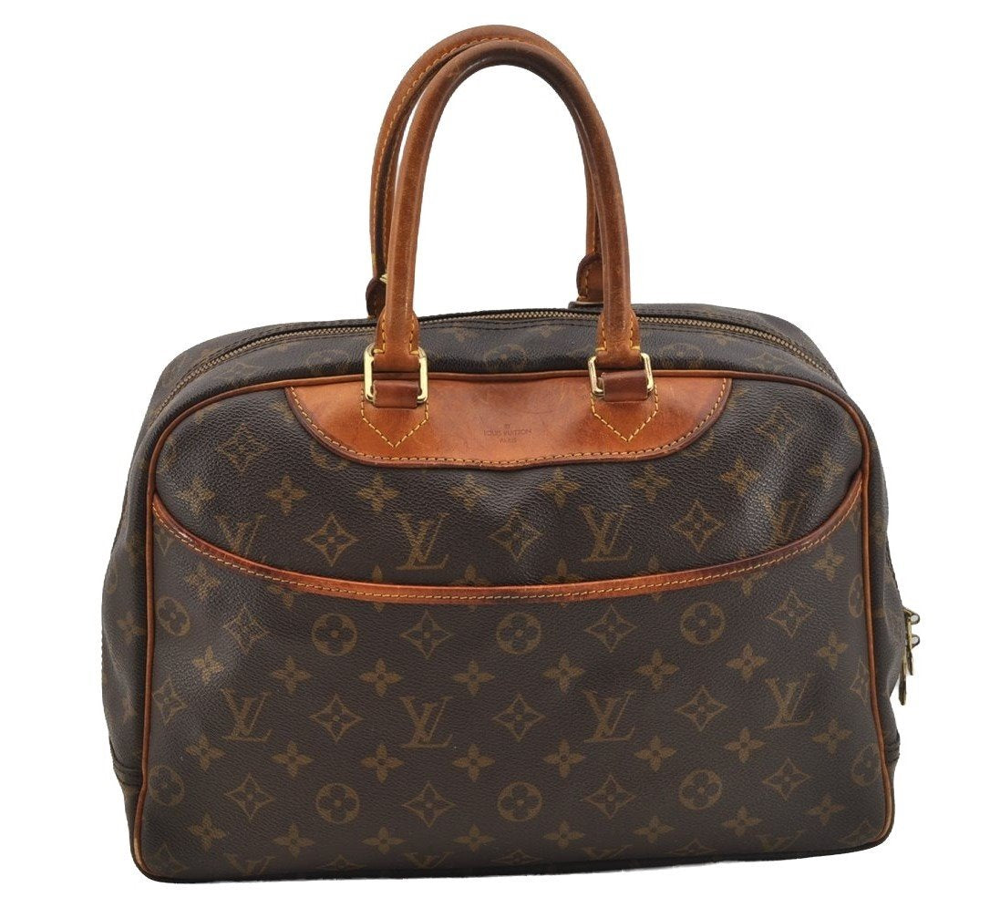 Authentic Louis Vuitton Monogram Deauville Hand Bag M47270 LV 7279I
