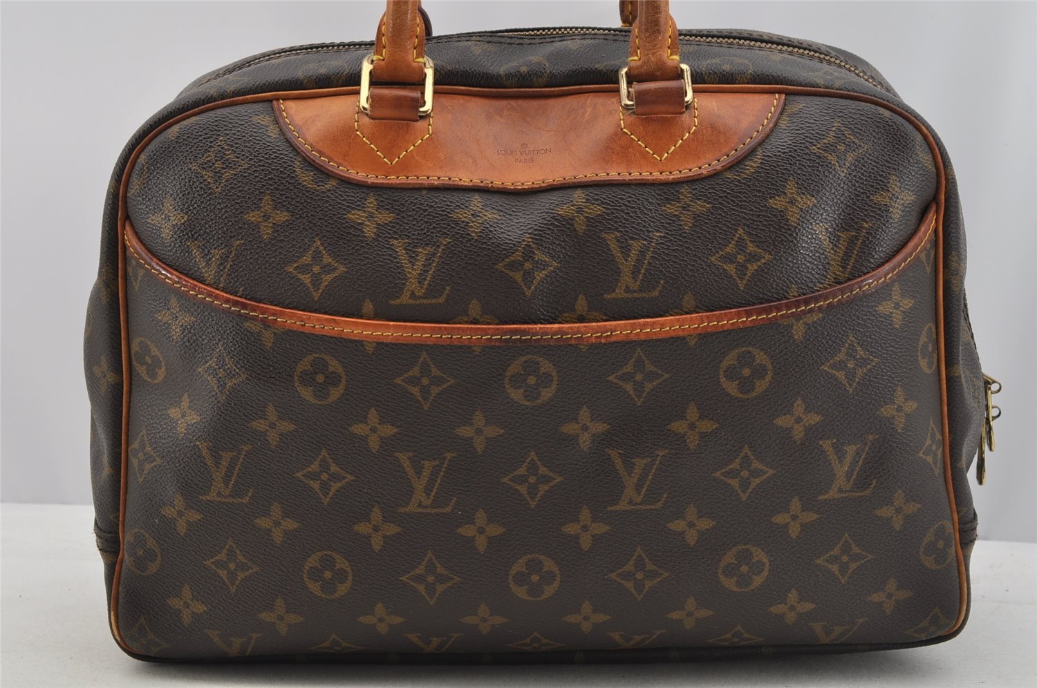Authentic Louis Vuitton Monogram Deauville Hand Bag M47270 LV 7279I