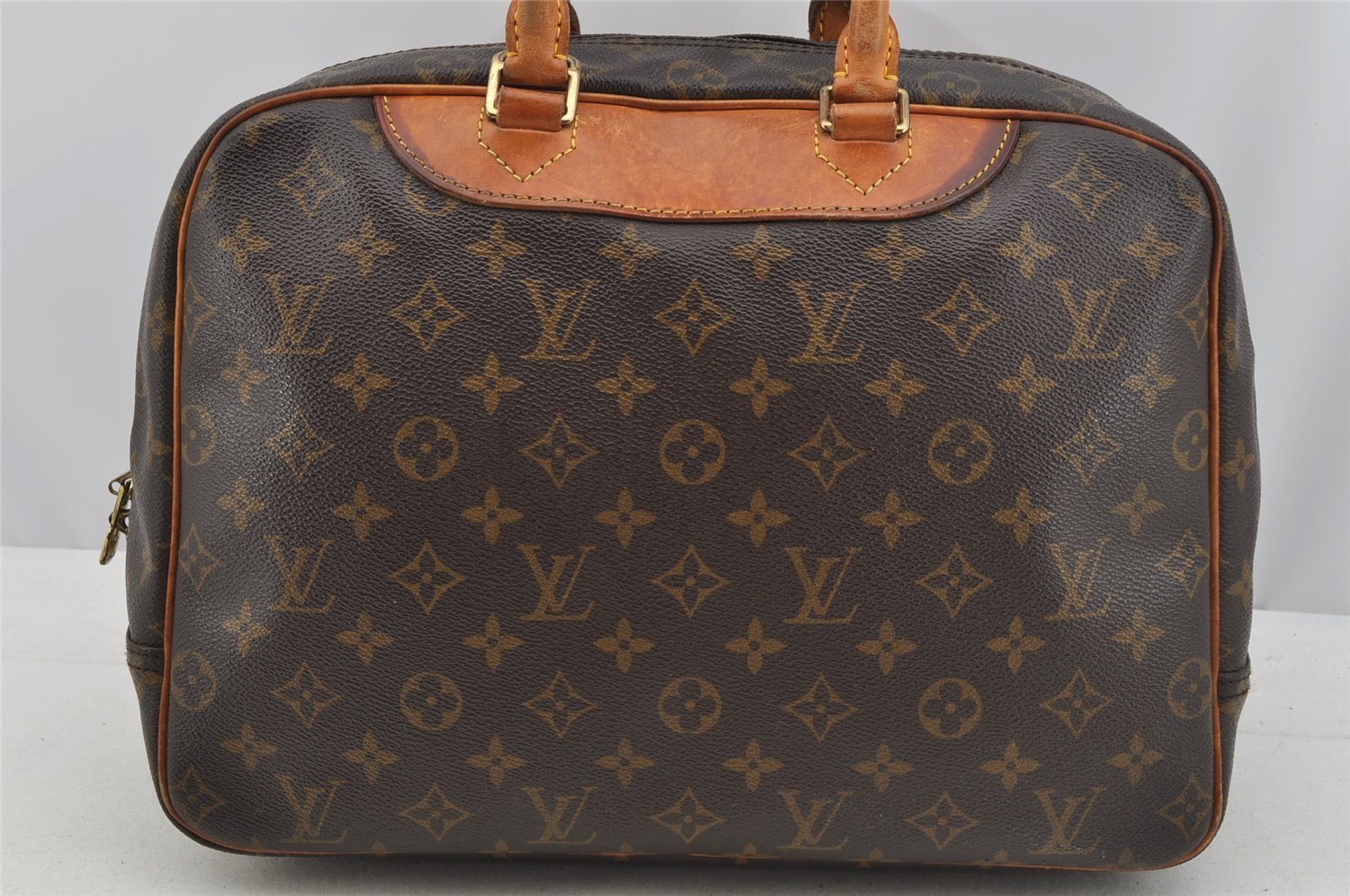 Authentic Louis Vuitton Monogram Deauville Hand Bag M47270 LV 7279I