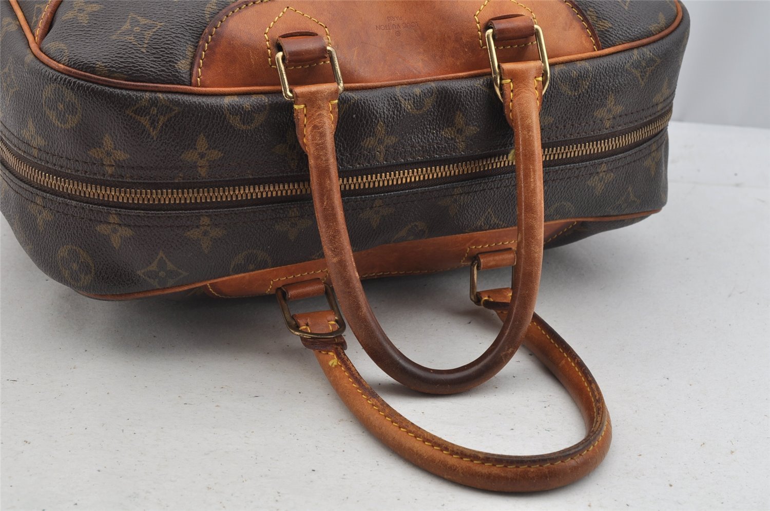 Authentic Louis Vuitton Monogram Deauville Hand Bag M47270 LV 7279I