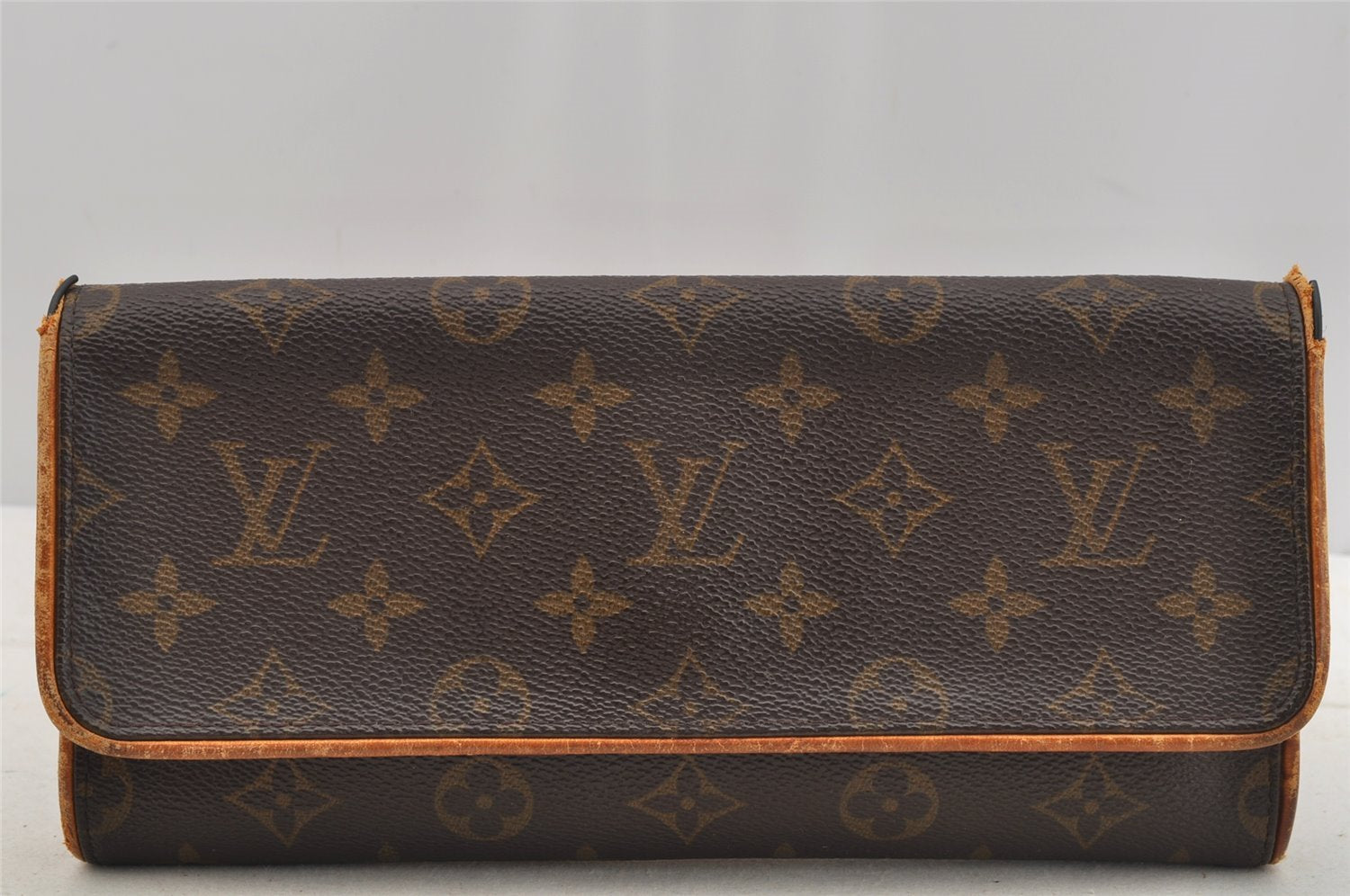Authentic Louis Vuitton Monogram Pochette Twin GM Shoulder Bag M51852 LV 7280I
