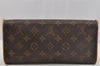Authentic Louis Vuitton Monogram Pochette Twin GM Shoulder Bag M51852 LV 7280I